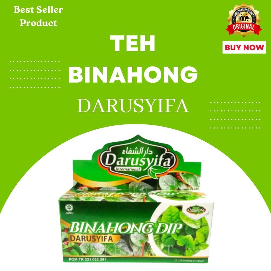 

Teh Binahong Darusyifa Alami Teh Celup Herbal Daun Binahong joklen9000