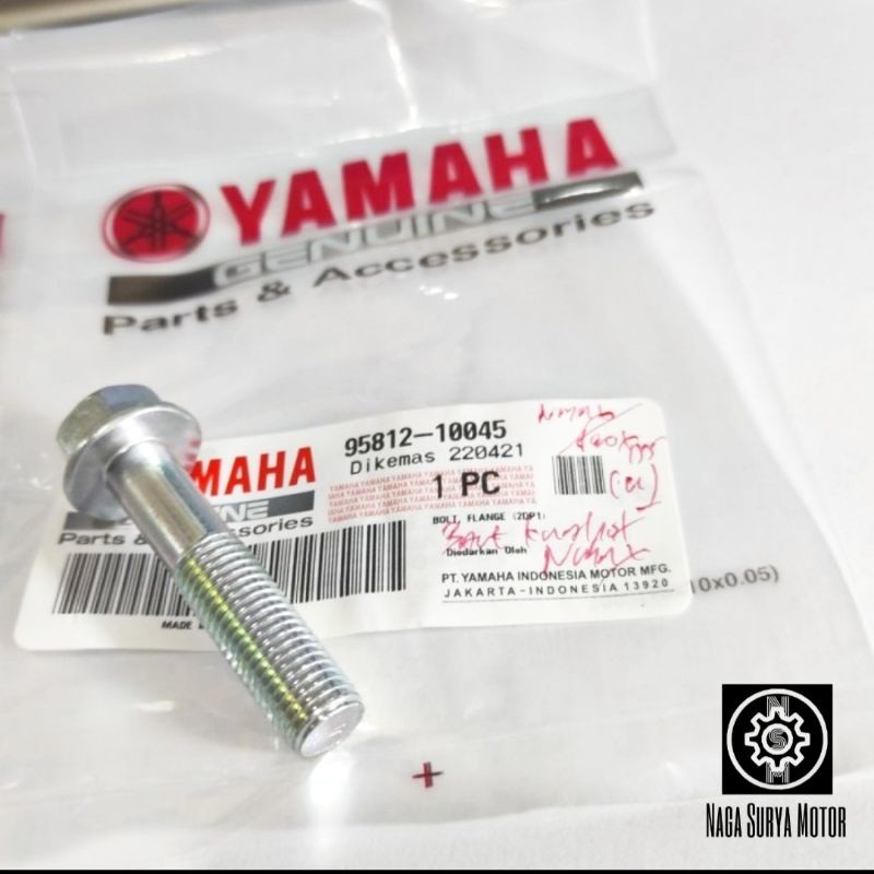 Baut knalpot Yamaha NMax Aerox 155 Lexi 125 95812-10045 ORI YGP
