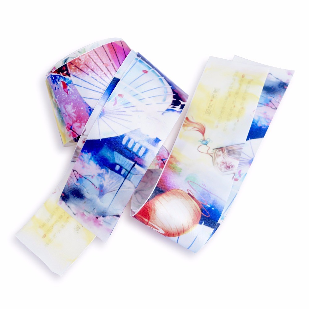 

1-1/2''(39mm)High Quality Custom Printed Multicolor Polyester Satin Ribbon DIY Handmade 50 yards/lot