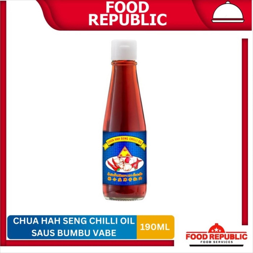

Chua Hah Seng Chilli Oil 190 ml Minyak Pasta Cabai Import Thailand Ori