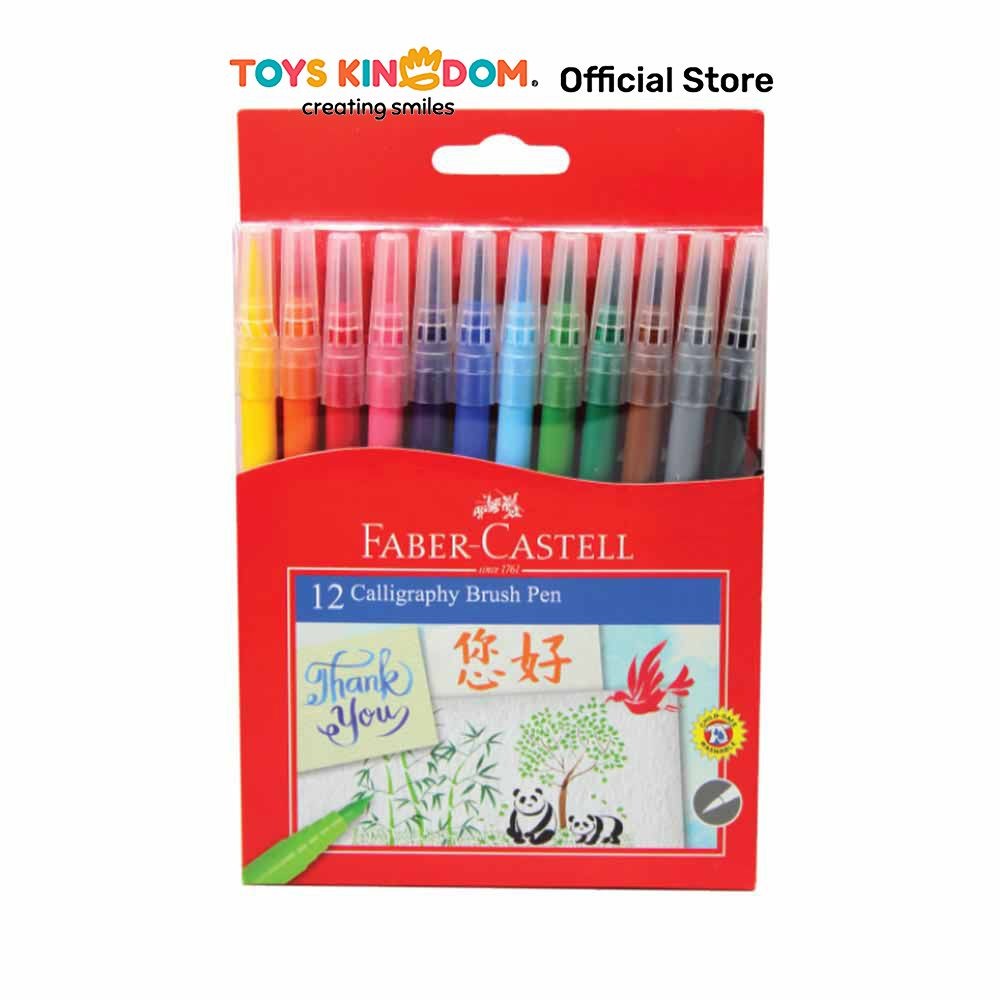 

Toys Kingdom Faber Castell Set 12 Pcs Brush Pen Calligraphy 551512L Alat Tulis Warna Warni Spidol Warna Spidol Mewarnai Perlengkapan Gambar Mewarnai Alat Tulis Penanda Text Marker Pulpen Kaligrafi Spidol Hand Lettering