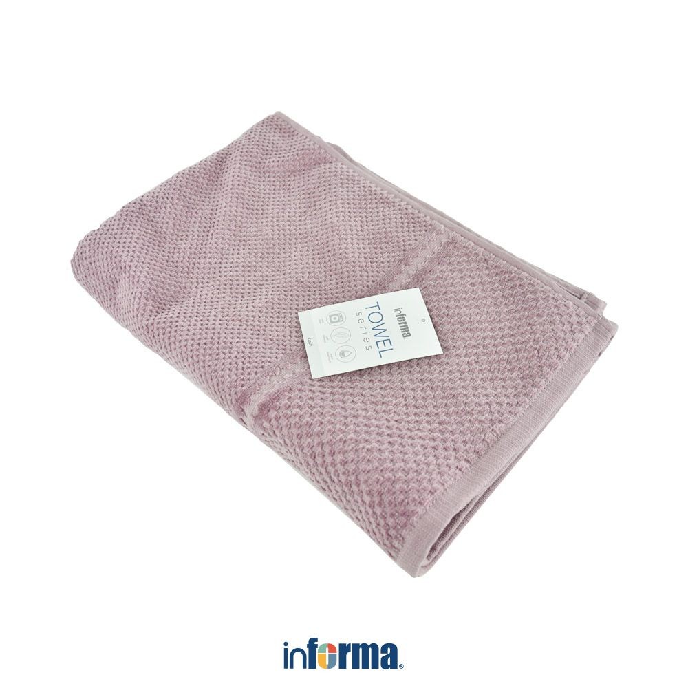 Informa 70X140 cm Popcorn Handuk Mandi - Ungu Bath Towel Handuk Dewasa Anduk Badan Perlengkapan Mand