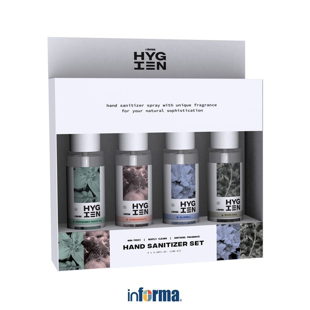 Informa Hygien 100 ml Set 4 Pcs Hand Sanitizer Spray Cairan Antiseptik Liquid Sanitizer Cairan Sanit