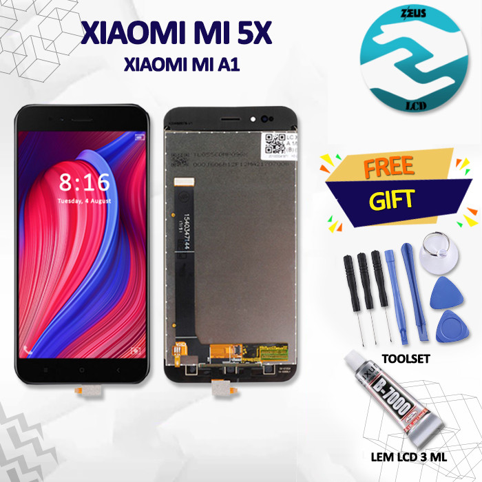 Lcd Touchscreen For Xiaomi MI5X / Xiaomi MI 5X / Xiaomi MIA1 / Xiaomi MI A1 Gratis Obeng Set + Lem