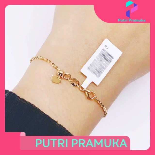 gelang emas serut rose gold 2,30 gram