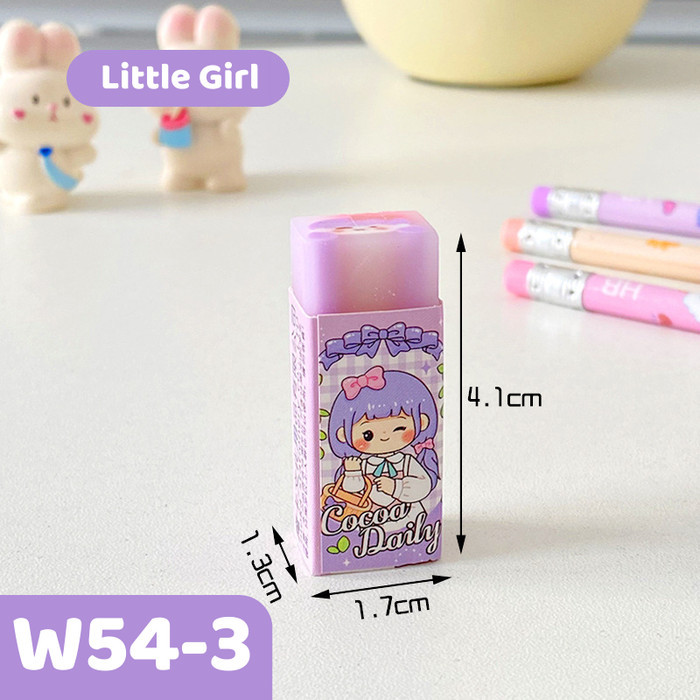

Homify Living AIMILO Penghapus Pensil Lucu Karakter Jelly Pencil Eraser Alat Tulis - GIRL W54-3