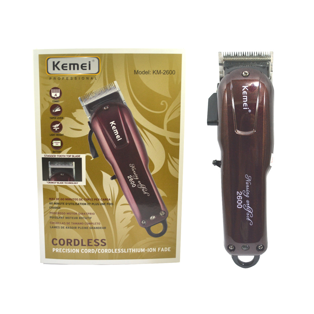 Alat Cukur Rambut Kemei KM 2600 Rechargeable KM-2600 Hair Clipper KEMEI