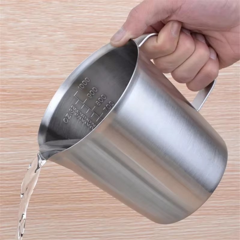 AllinhomeMilk Jug 500Ml 700Ml 900Ml 1500Ml 2000Ml Cc Stainless Steel Latte Art Barista Professional