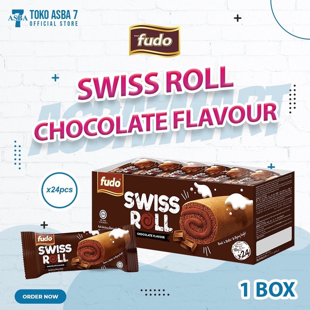 

FUDO SWISS ROLL CHOCOLATE 18GX24