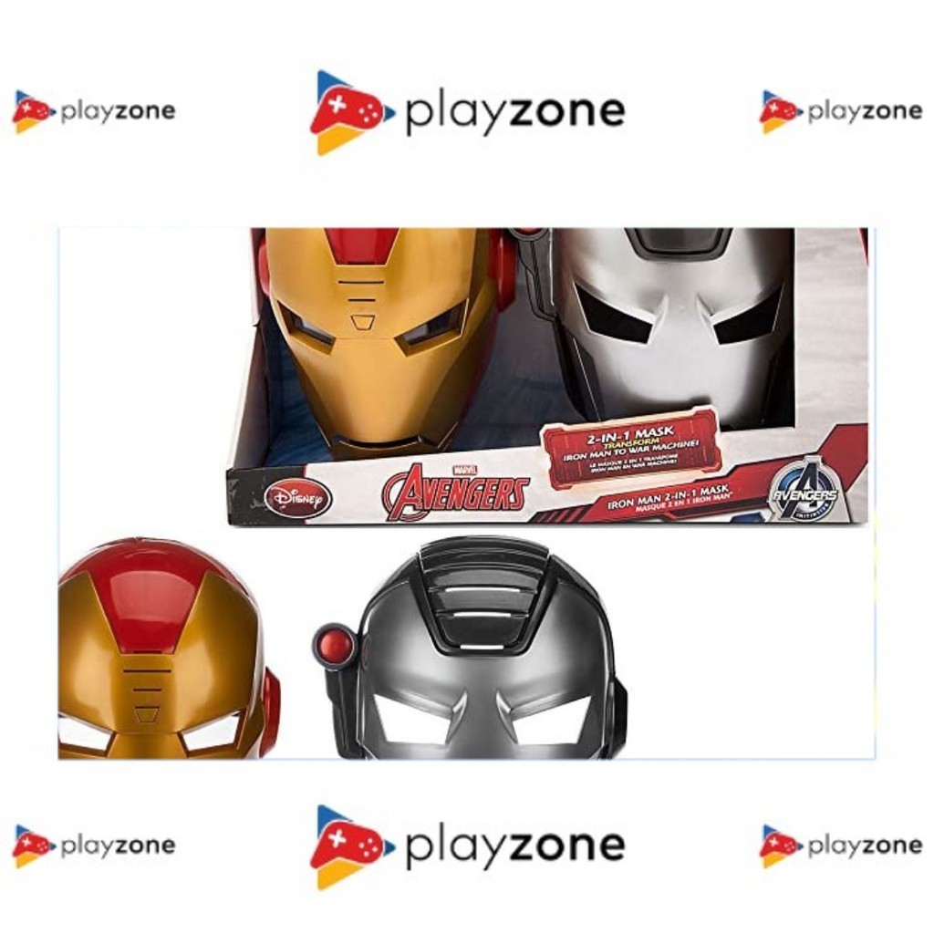 Topeng Helm Helmet Iron Man Avengers / Topeng Ironman Anak nyala / Topeng Original Iron Man Disney