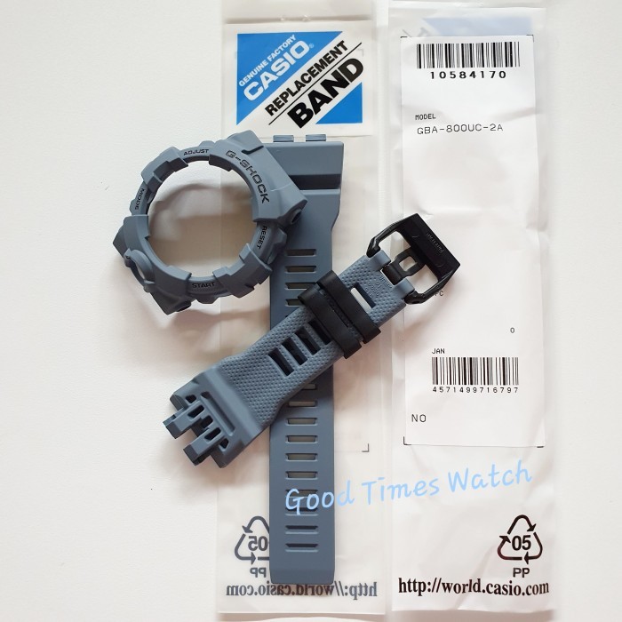 PAKET STRAP BEZEL G-SHOCK GBA-800UC-2A GBA 800UC GBA 800 ORIGINAL - BEZEL