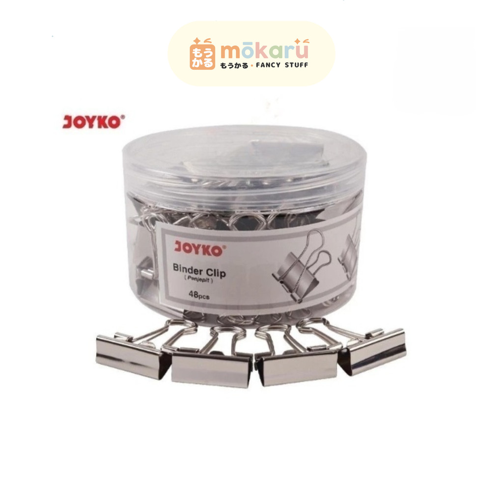 

Joyko Binder Clip Stainless 111SL Silver / Penjepit Klip Kertas Murah Berkualitas