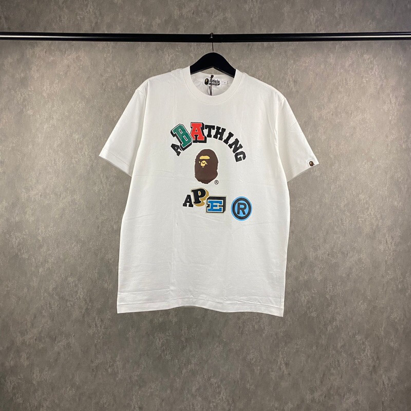 KAOS BAPE A BATHING APE RAINBOW / A BATHING APE | KAOS BAPE | BAJU BAPE | BAPE PREMIUM MIRROR 1:1