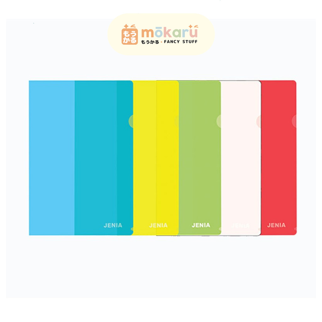 

Jenia Map L F4 Folio (PAK) / Clear Sleeve Bening Putih Transparan