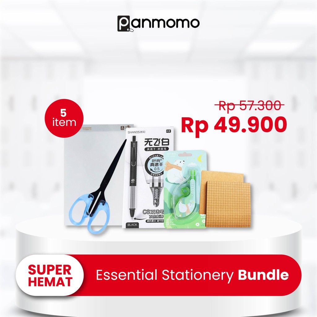 

Panmomo Bundle 5 Pcs Alat Tulis Set Essential Stationery Bundle