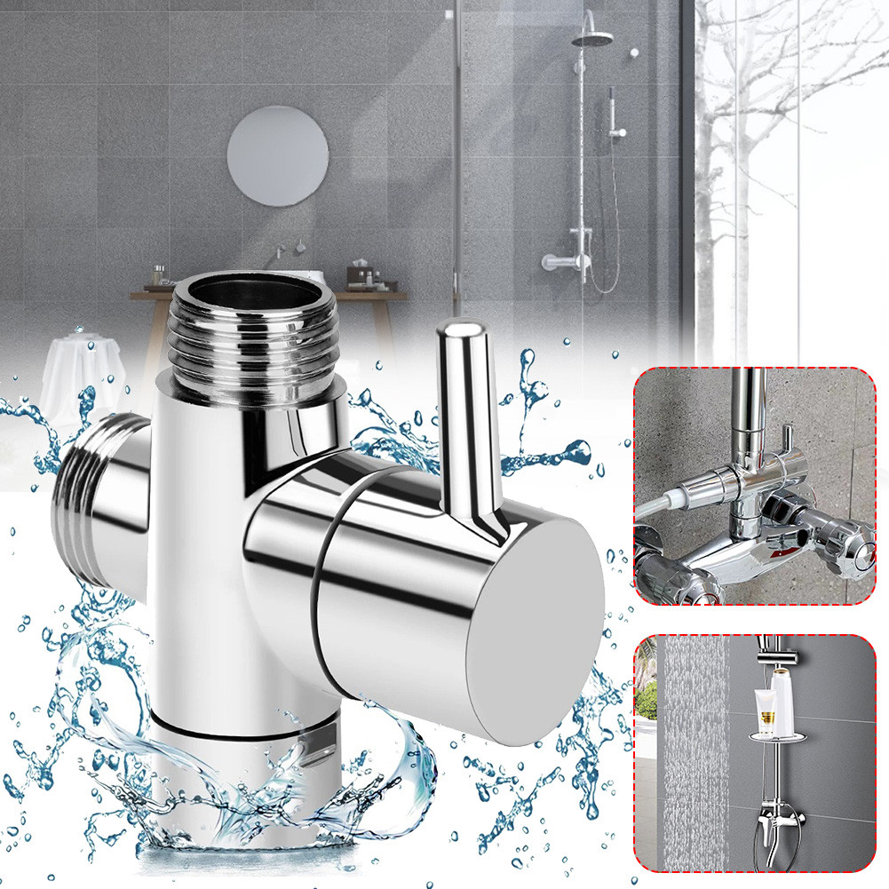 3 Way Water Separator Diverter Adjustable Shower Head Diverter Shower Valve Bathroom Accessories Sho