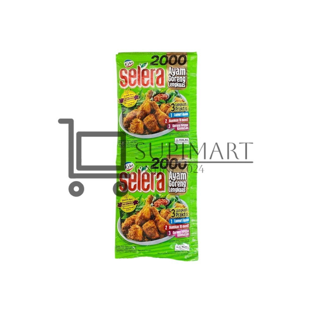 

Kobe Selera Bumbu Instan Ayam Goreng Lengkuas 80gr