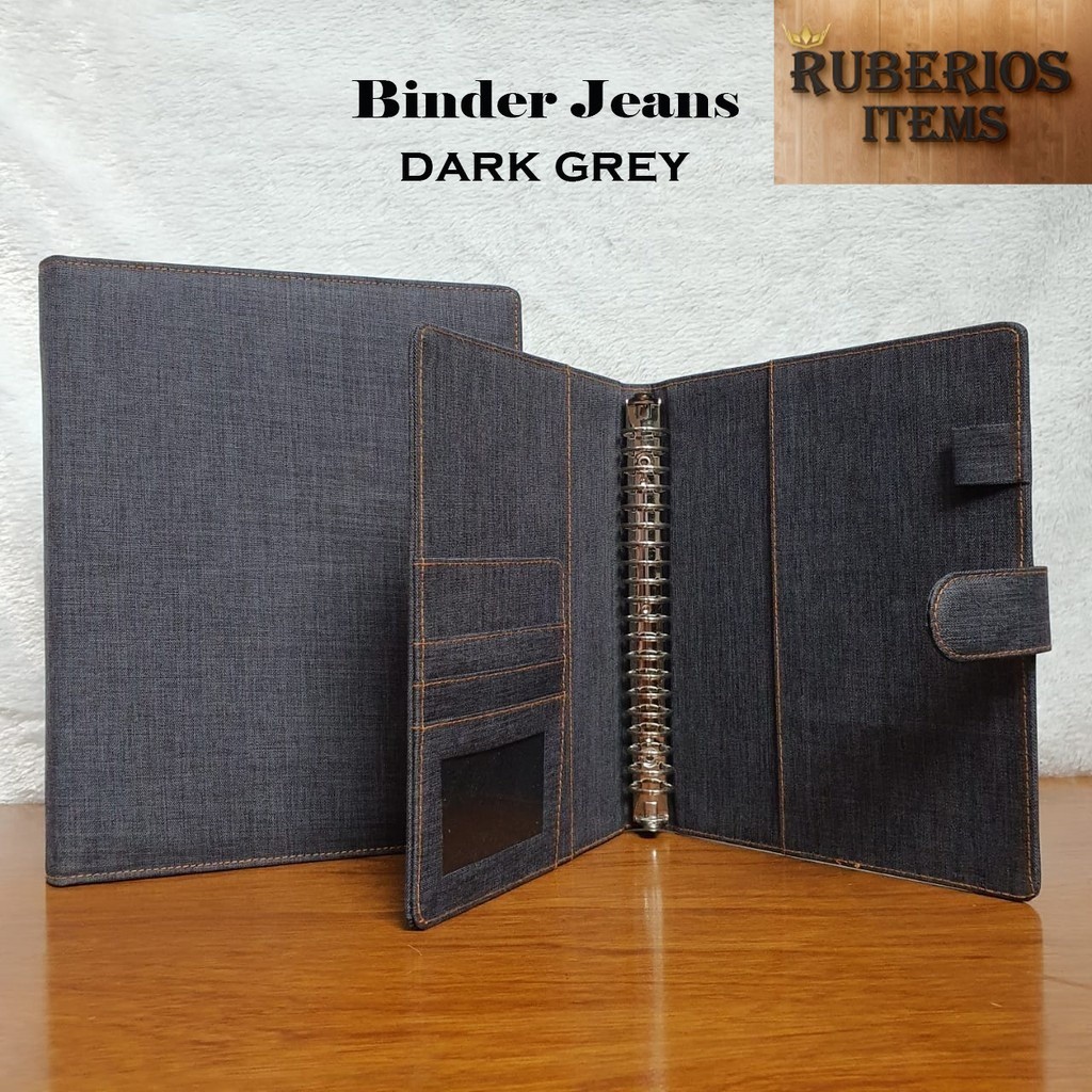 

BINDER BAHAN JEANS/DENIM 9 WARNA PILIHAN A5 DAN B5