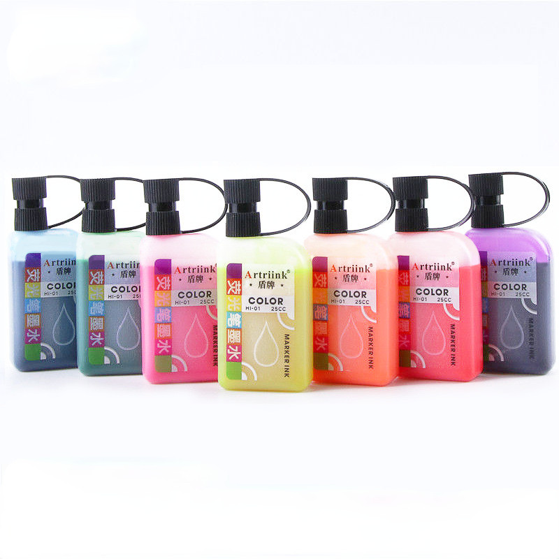 

Highlighter Ink Vintage Morandi Color Water-based Refill Handbook Dip Pen Drawing Markers Pigments