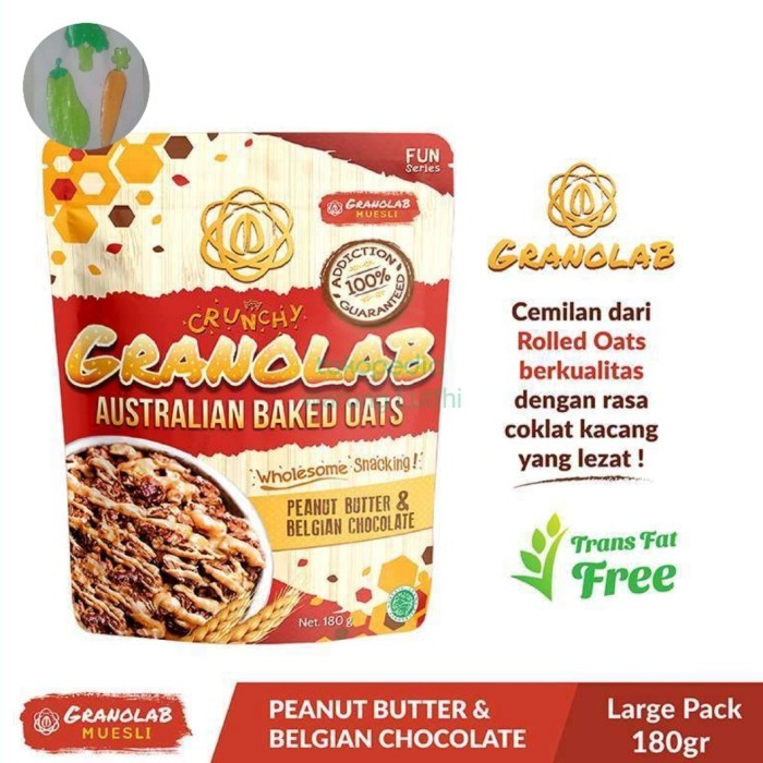 

Granolab Muesli Granola Peanut Butter & Chocolate Sereal [180 g]
