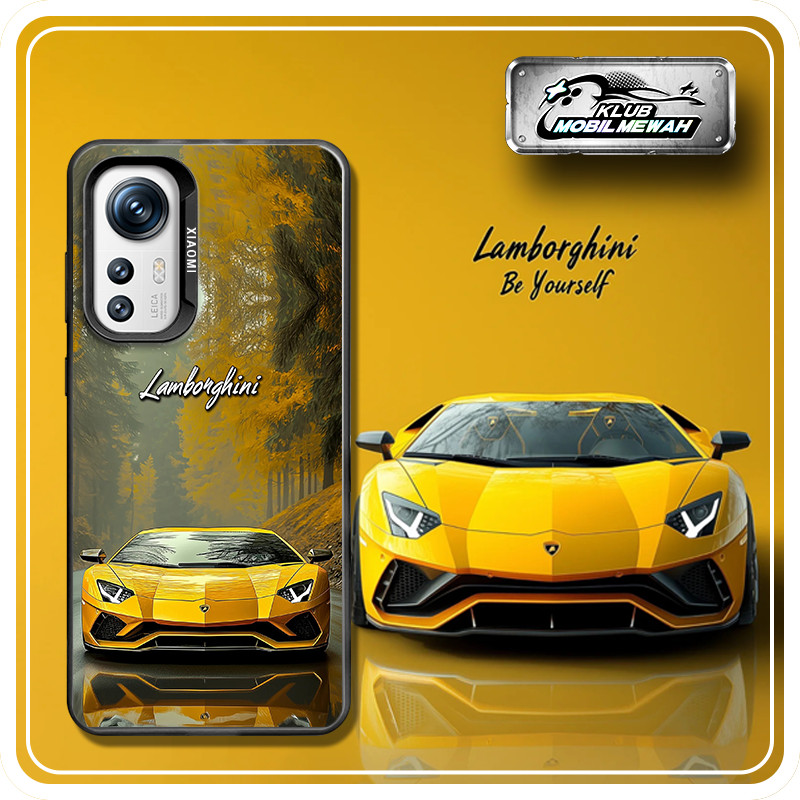 Stylish orange Lamborghini sports car IMD Case Untuk Redmi 10C 12 12C 13 13C A1 A3 Note 10 11 12 13 