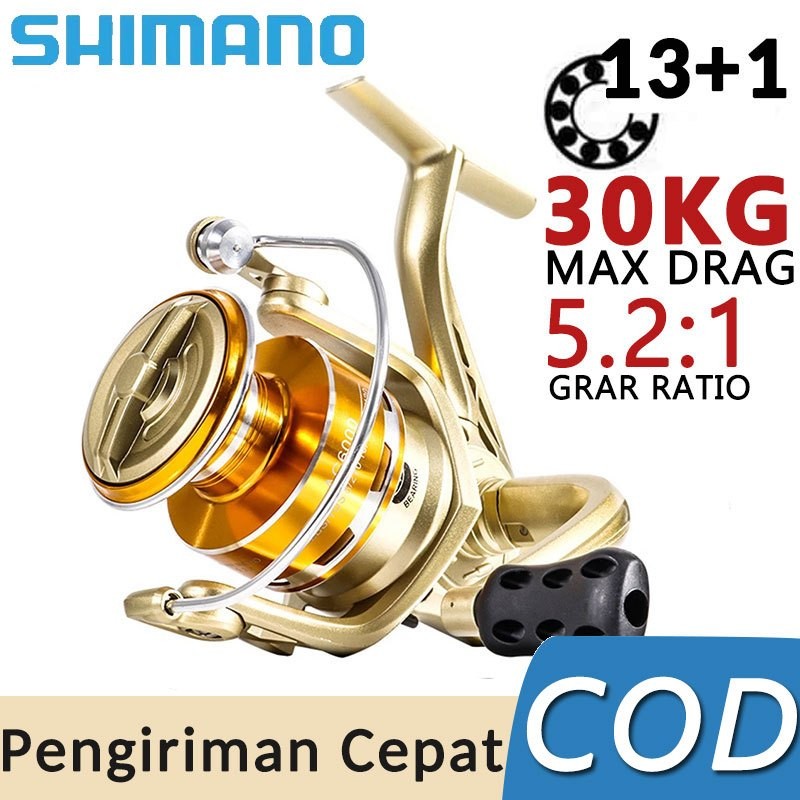 Shimano Reel Pancing Asli Besi Fishing Reel AC2000-7000 Reel Pancing Power Handle Murah Kuat Laut Ta