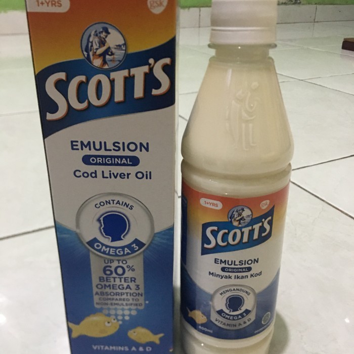 Minyak ikan scott emulsion original 400 ml
