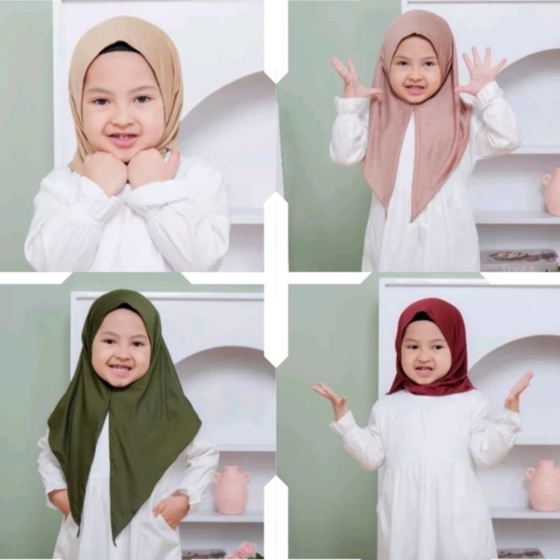 Hijab Bayi 0 6 Bulan 1 2 3 Tahun SEGI 3 INSTAN Kerudung Bayi Hijab Bayi Jilbab Anak Bayi Jilbab Bayi