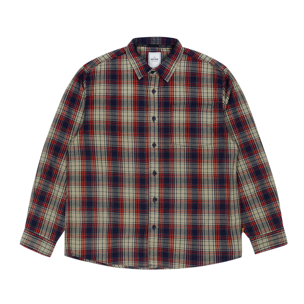 MGee Kemeja Casual Lengan Panjang Pria M Gee Texas C041 Olive
