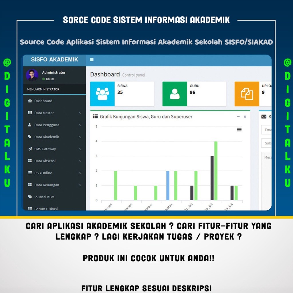 Source Code Aplikasi Sistem Informasi Akademik Sekolah SISFO/SIAKAD