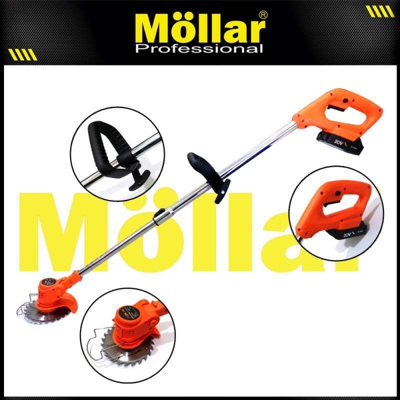 XENON MOLLAR GRASS TIMER CORDLESS 12V  1.5A CDGT 360 MESIN POTONG RUMPUT CAS BATERAI