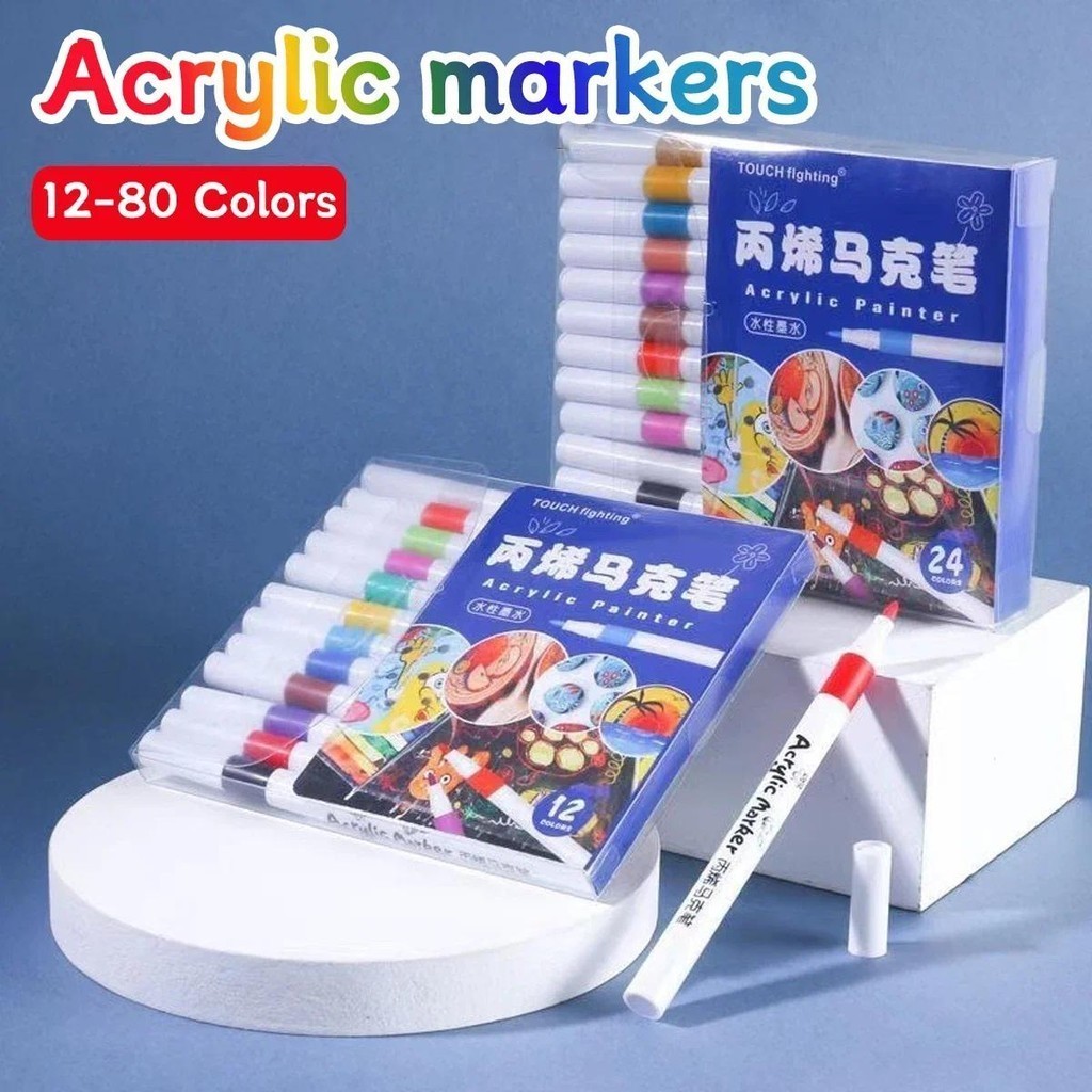 

D3W! CODPen Akrilik Marker Warna Cepat Kering Tahan Air / Spidol Acrylic Painter / Menggambar