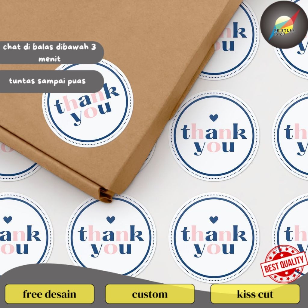 

PrintLab SBV 8-15 Print Stiker Vinyl Atau Transparan Cetak Sticker Bulat Label Makanan Minuman