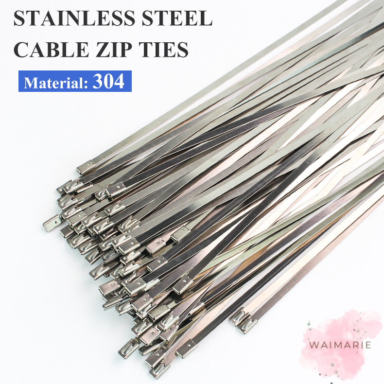 

ISFRIDAY Kabel Ties Stainless Steel Anti Karat Multifungsi 100 PCS - IF10