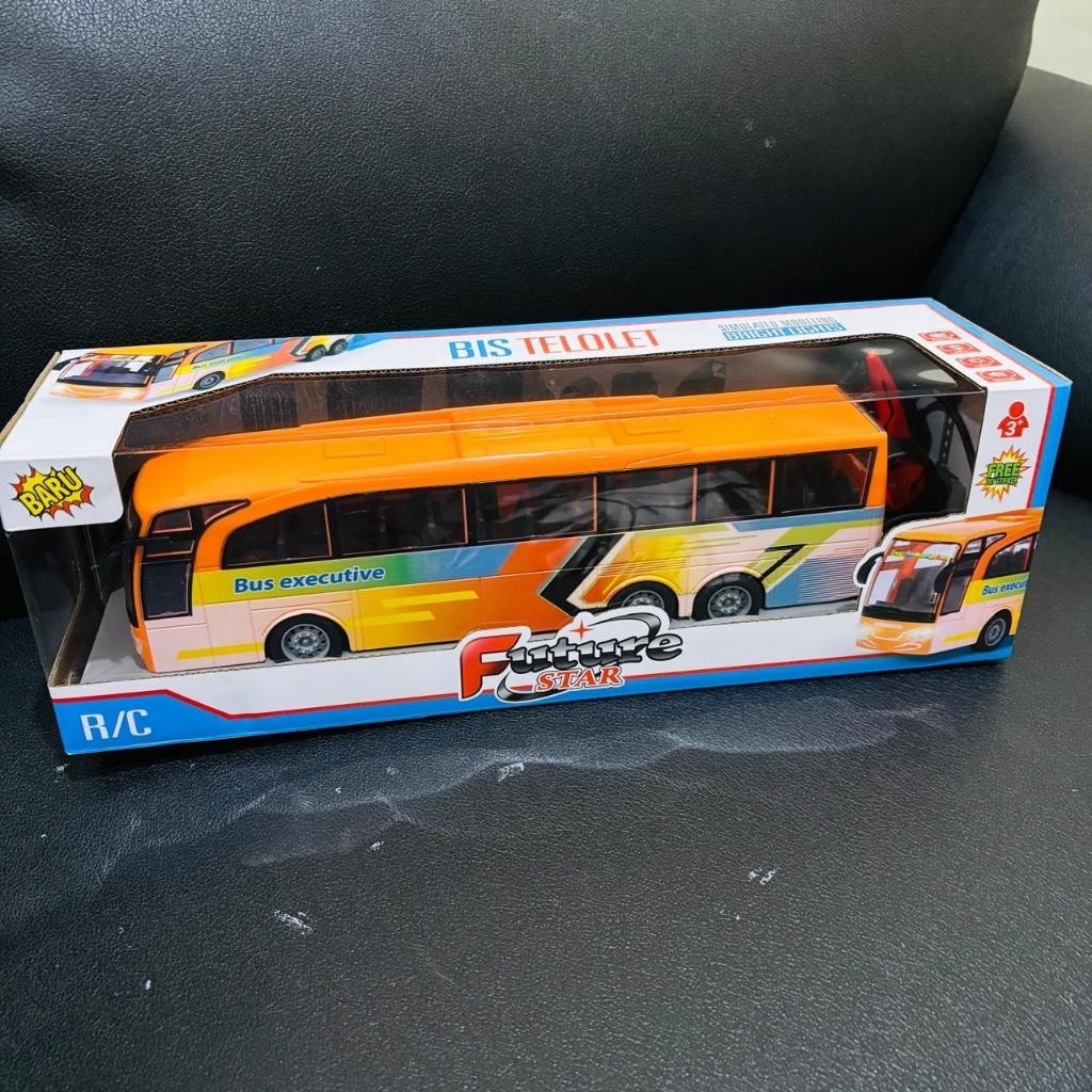 MICHELLE ONLINE SHOP VIRAL RC BUS BASURI BESAR /31CM BUS TELOLET MUSIK / BIS TELOLET REMOTE CONTROL