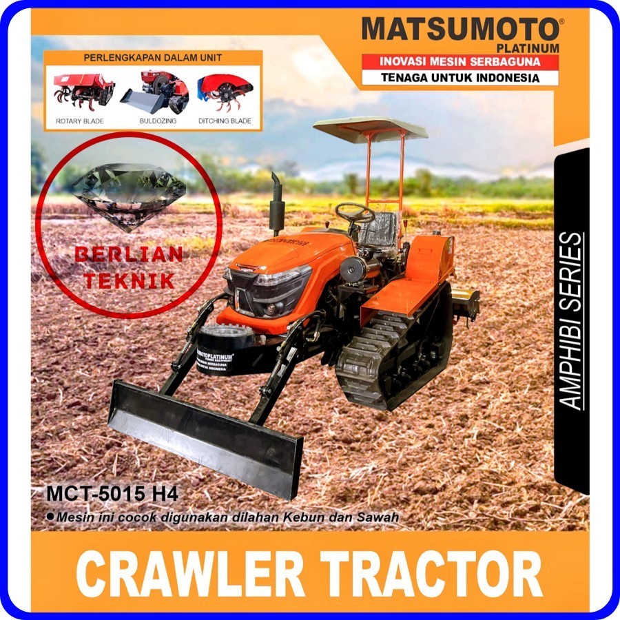 Crawler Tractor Cultivator Traktor Matsumoto MCT 5015 H4