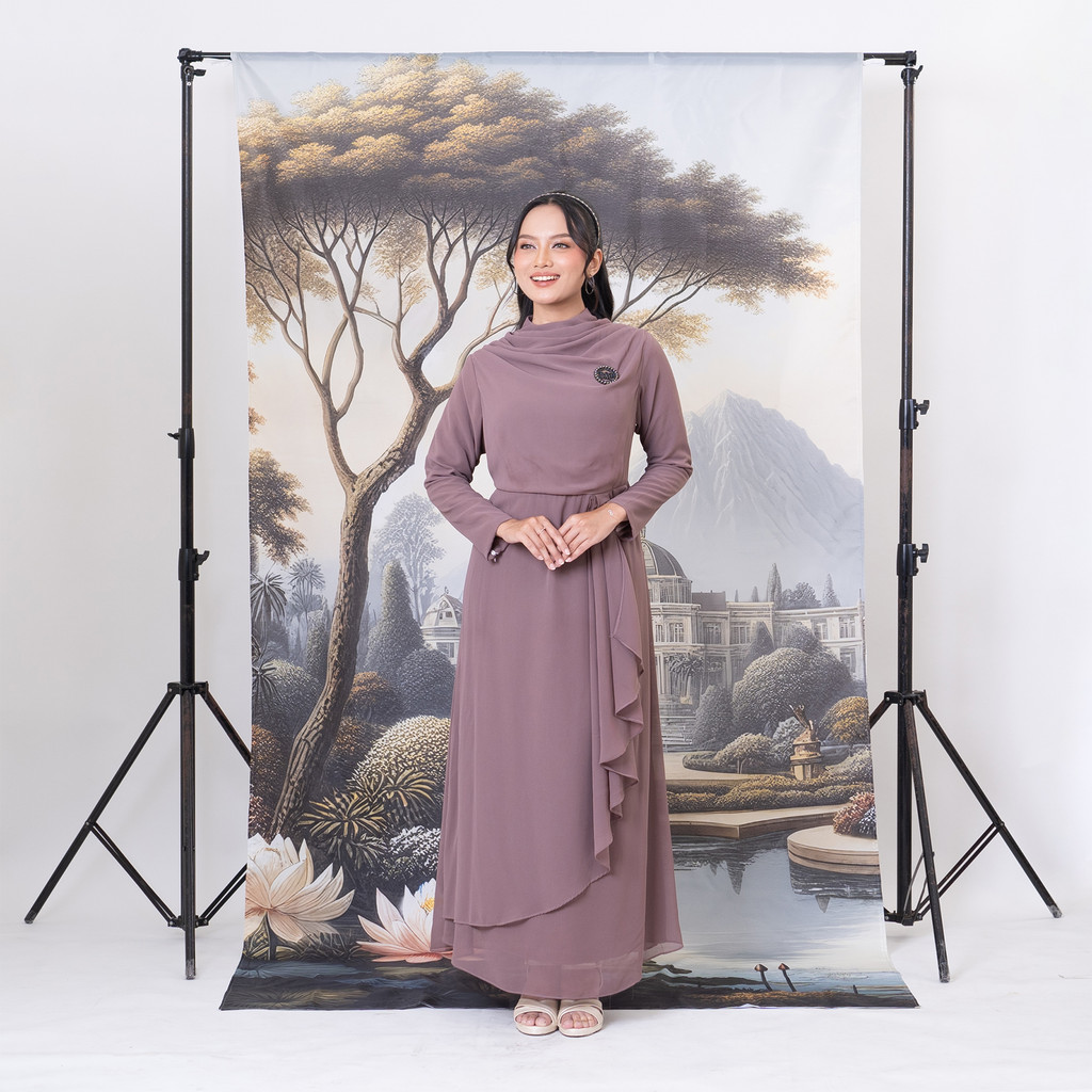 MAYANG COLLECTION - ZALYNA DRESS G02976 | GAMIS MALAY POLOS ATASAN WANITA