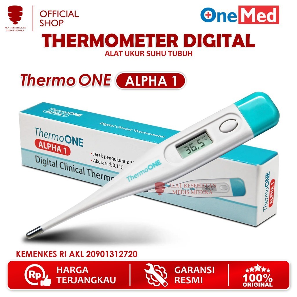 Thermo Alpha 1 One Thermometer Termometer Digital ThermoOne Alpha1 Medis