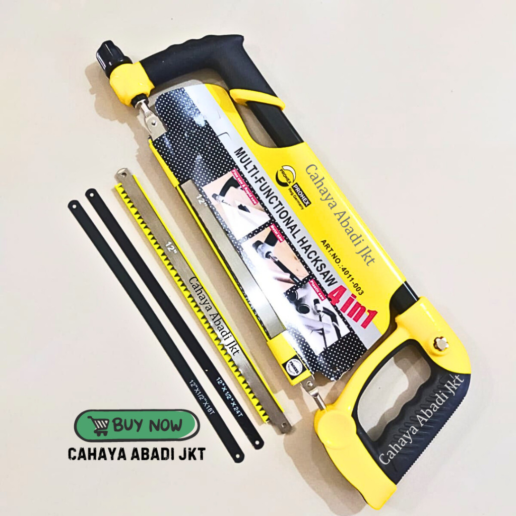 STANG GERGAJI BESI/MULTI-FUNCTIONAL HACKSAW 4IN1 PROHEX 4011-003