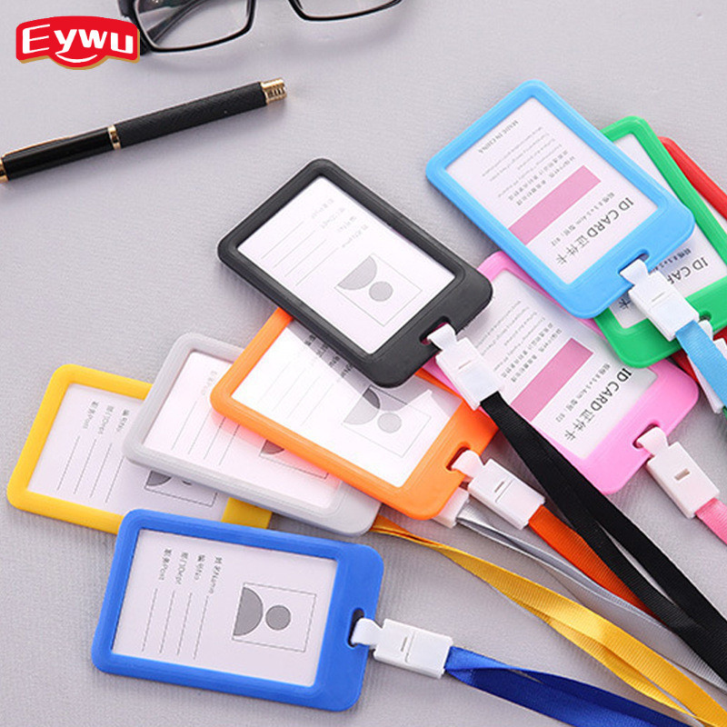 

Eywu Name Tag ID Card Holder Gantungan Kartu Nama Atau Panitia Satu Set Tali