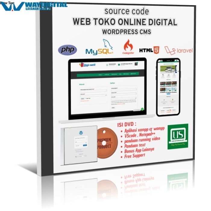 Website Toko Online digital berbasis wordpress