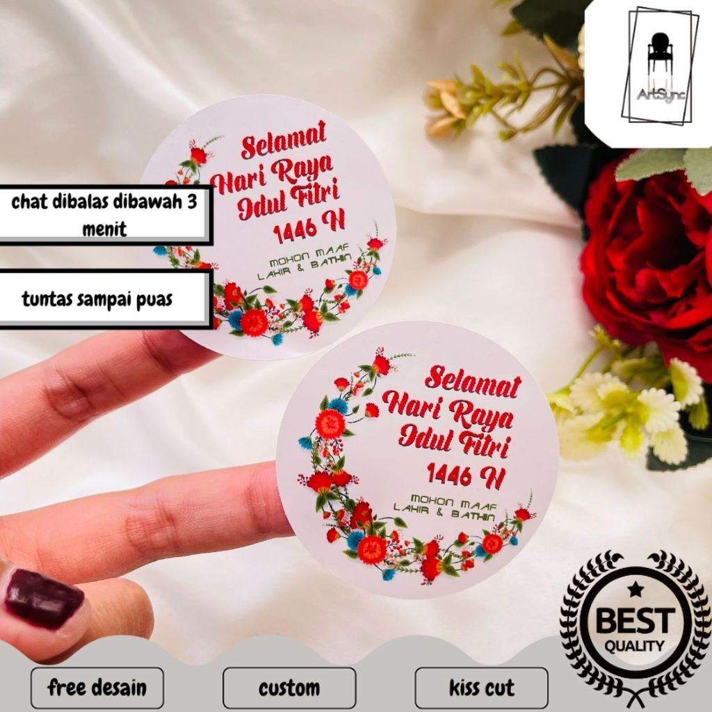 

Syncart 9-15 Sticker Toples Hampers Ramadhan Sticker Label Selamat Hari Raya Idul Fitri Bandung
