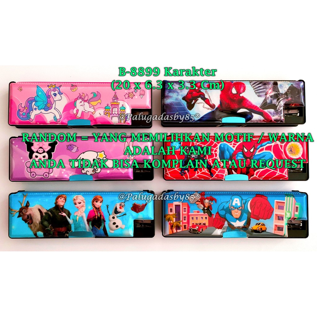 

(1 Biji) GROSIR Kotak Pensil Magnet Karakter 20 x 6.3 x 3.3 Cm / Tempat Pensil Magnet GXIMP B-8899