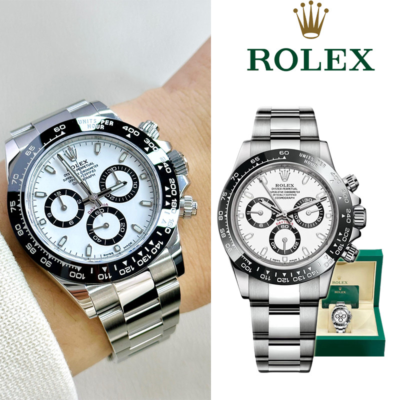Rolex【Daytona】100% Original Rolex Daytona Watch Jam Tangan Pria Piring Daytona Panda M116500LN-0001 