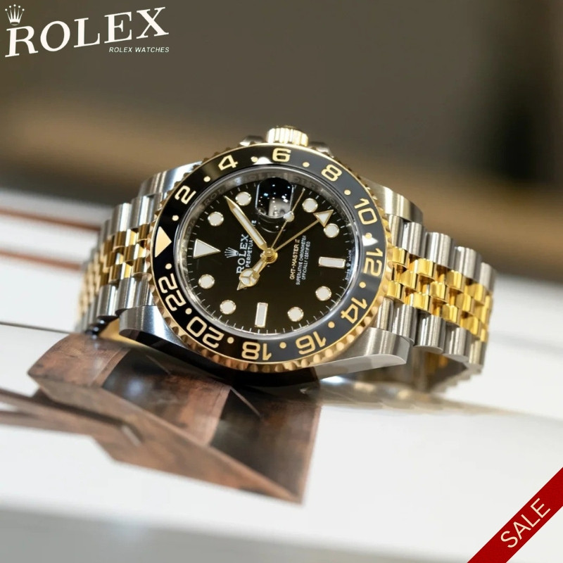 Rolex GMT-Master II, Jam Tangan Pria Kelas Atas(m126713GRNR-0001)Rolex Swiss 100% Asli