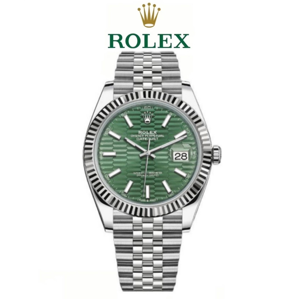 Rolex[] [100%Asli] RΟLΕΧ Jam Tangan Pria Datejust M126334-0030 Automatic Otomatis Jam Tangan Mekanik