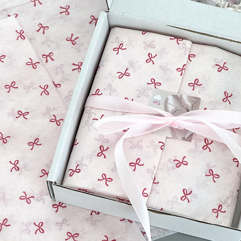 

10pcs Bowknot Sydney Paper Hand-Kneaded Paper Cotton Paper Bouquet Flower Wrapping Paper Flower Wrapping Paper Cake Baking Gift