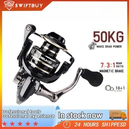 Reel Pancing HE1000 - 7000 10 Kg / Reel Pancing Murah Kuat Power /Gulungan Pancing Ikan Logam Metal 