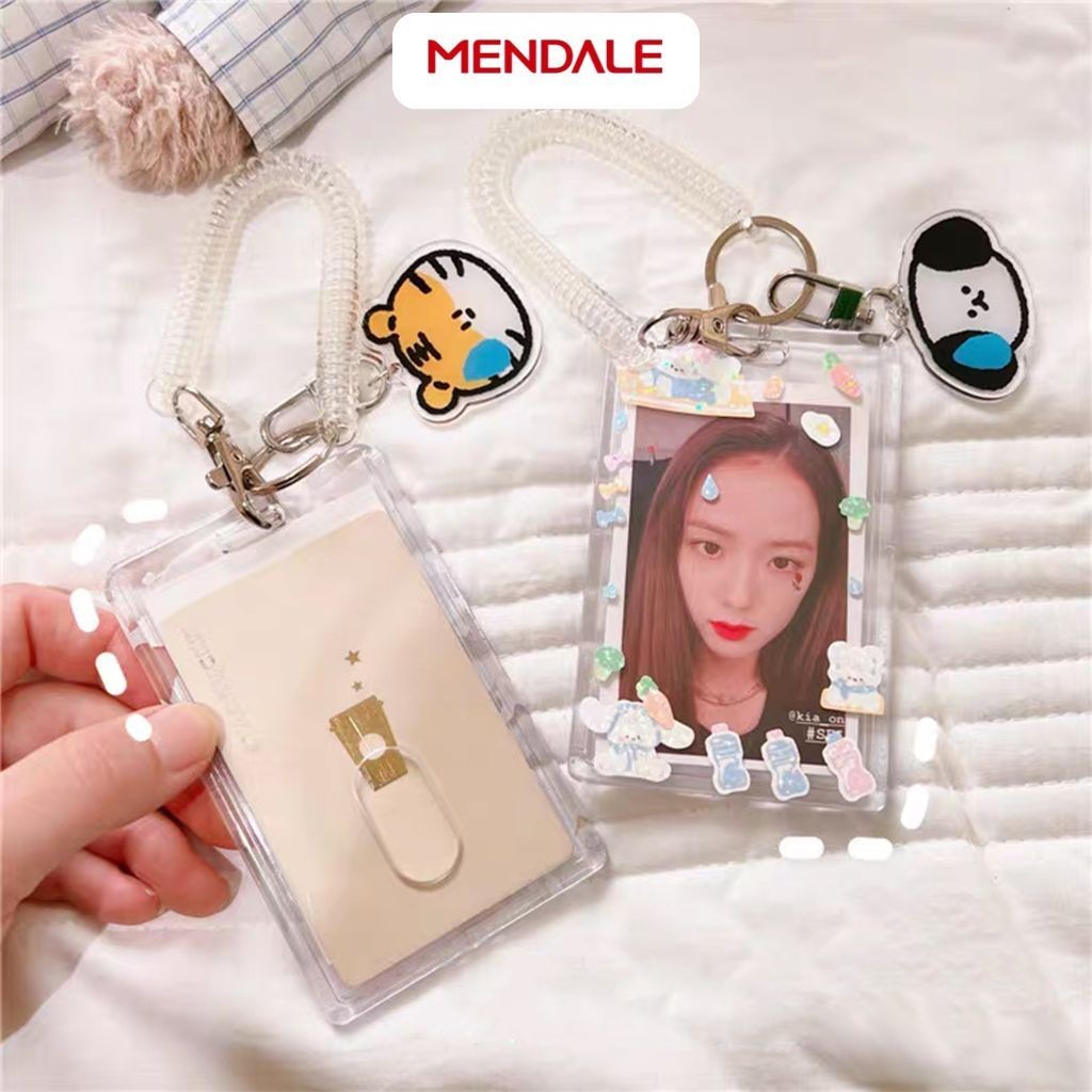 

SAMULSHOP Mendale Photo Card Holder Tempat Penyimpanan Kartu Bahan Akrilik Bening Stiker Motif Hewan - PSS