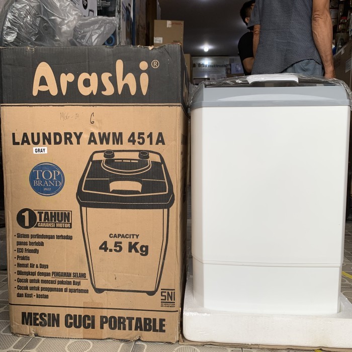 MESIN CUCI PORTABLE ARASHI AWM-451A